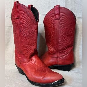 Leather Cowboy Cowgirl Western Boots